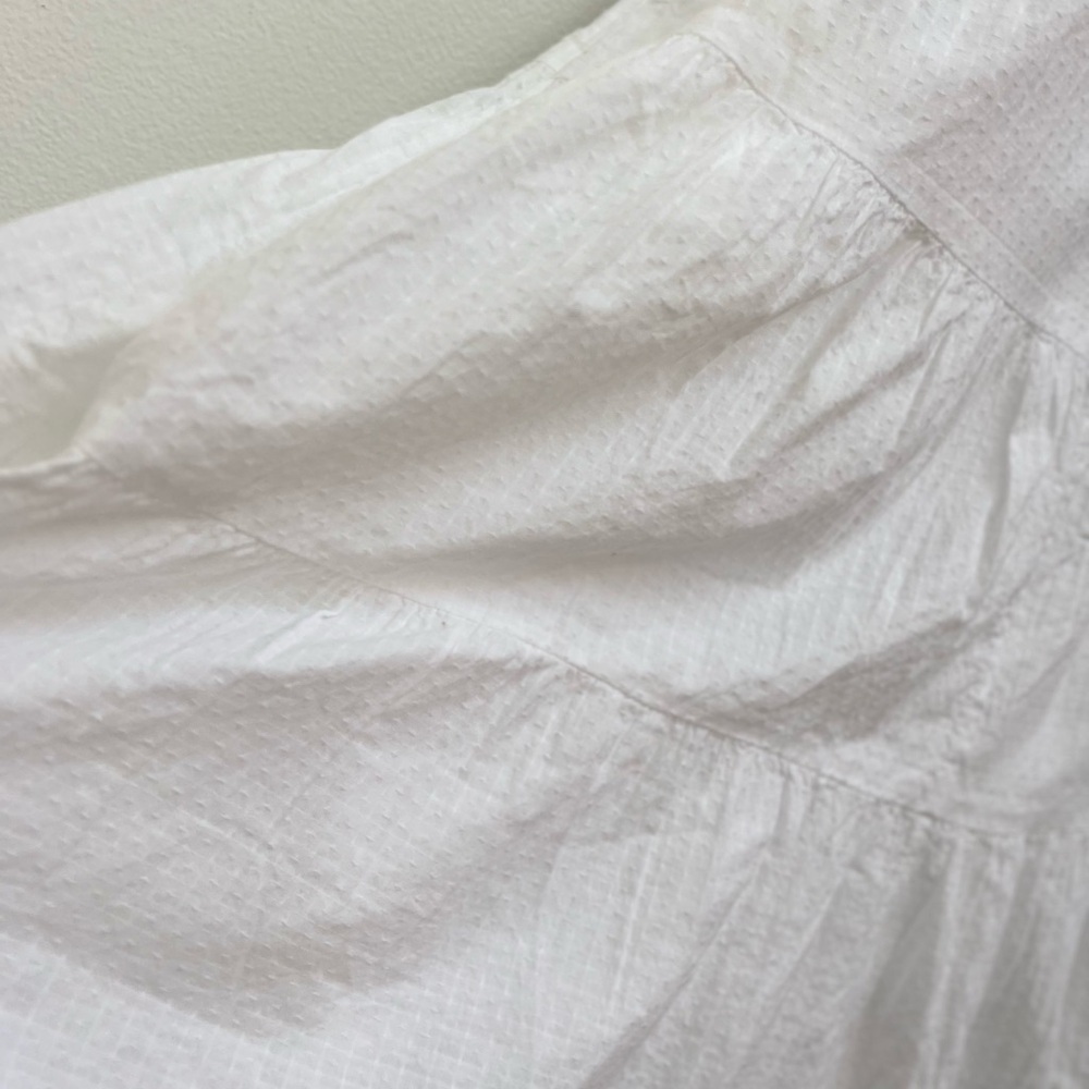 Lands’ End Women’s Dobby Smocked Ruffle Cotton Lined Tiered Dress Pockets2X NWOT - Picture 9 of 9